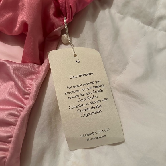 Baobab ola pink one piece swimsuit. - Picture 2 of 3